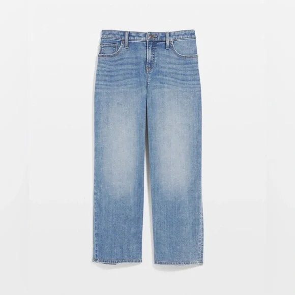 Chicos Jeans High rise crop wide leg Straight light wash SZ 2.5 US 14 - Picture 2 of 11